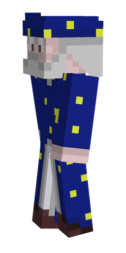 Blue skin: body, left side render