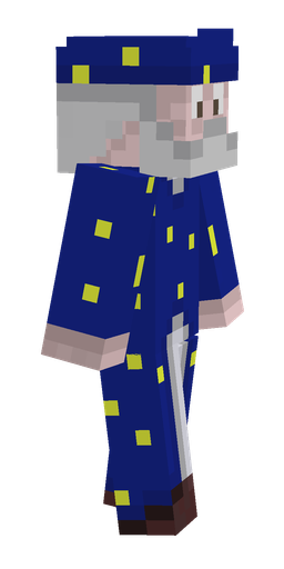Blue skin: body, right side render