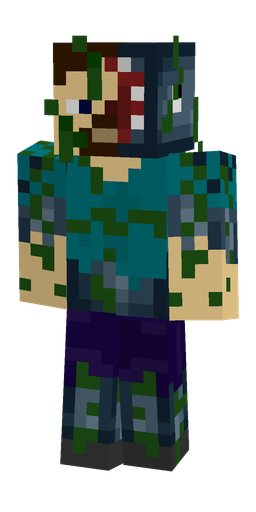 Blue skin: body, front render