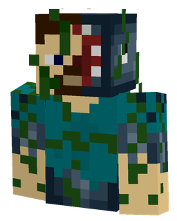 Blue skin: bust render