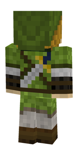 Brown skin: body, back render