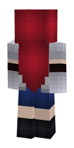 Black skin: body, back render