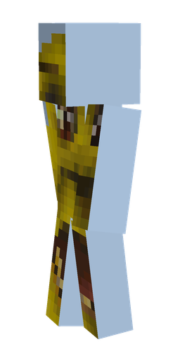 Blue skin: body, left side render