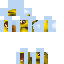 Blue skin: raw texture render