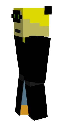 Black skin: body, left side render