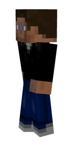 Black skin: body, left side render