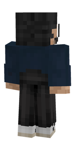 Black skin: body, back render