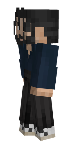 Black skin: body, left side render