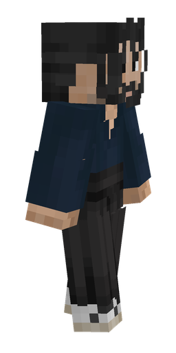 Black skin: body, right side render