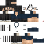 Black skin: raw texture render