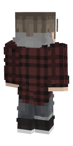 Black skin: body, back render