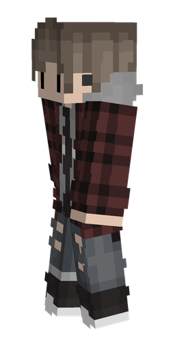 Black skin: body, left side render