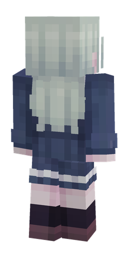 Blue skin: body, back render