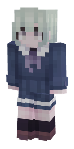 Blue skin: body, front render