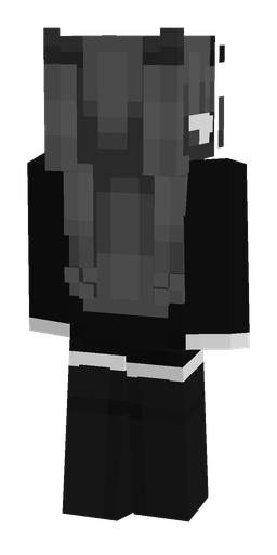 Black skin: body, back render