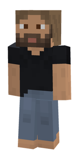 Black skin: body, front render