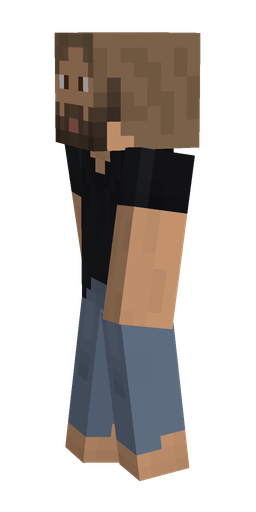 Black skin: body, left side render