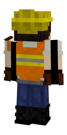 Black skin: body, back render