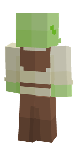 Brown skin: body, back render