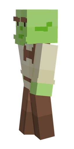 Brown skin: body, left side render