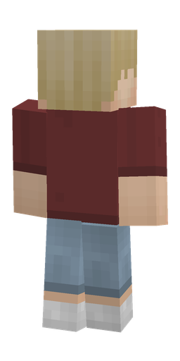 Blue skin: body, back render