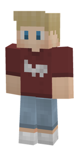 Blue skin: body, front render