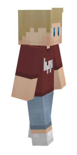 Blue skin: body, right side render
