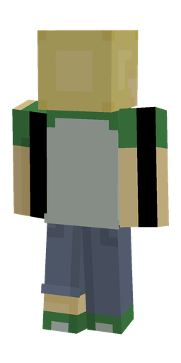 Classic skin: body, back render