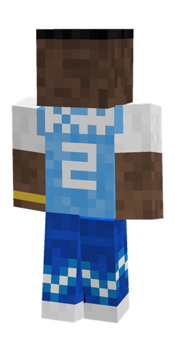 Blue skin: body, back render