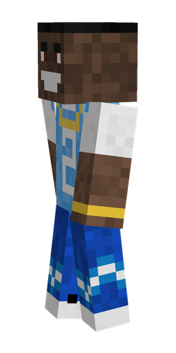 Blue skin: body, left side render