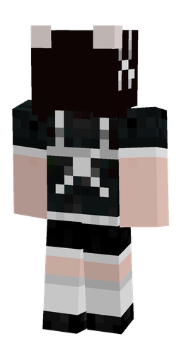Black skin: body, back render