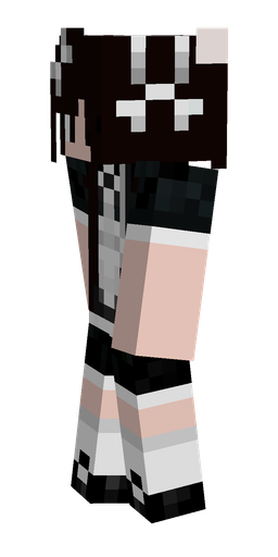 Black skin: body, left side render