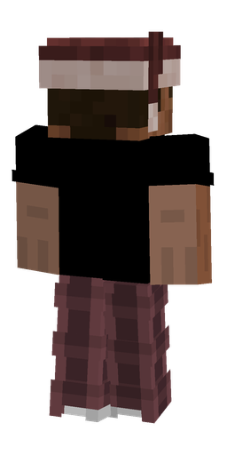 Black skin: body, back render