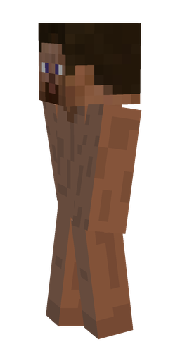 Brown skin: body, left side render
