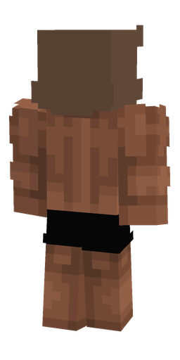 Brown skin: body, back render