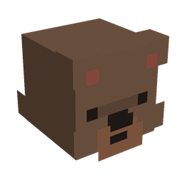 Brown skin: head render