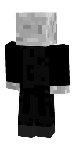 Black skin: body, back render