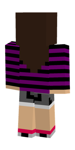 Black skin: body, back render