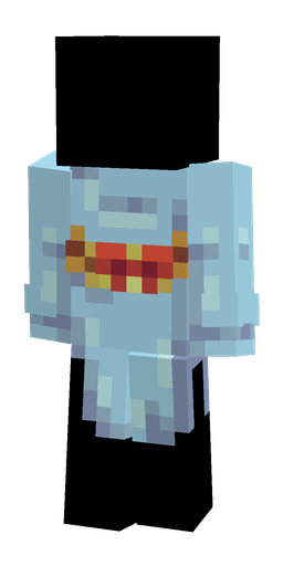 Blue skin: body, back render