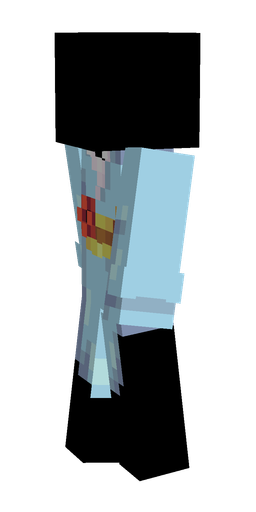 Blue skin: body, left side render
