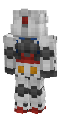Black skin: body, back render
