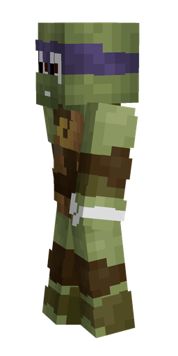 Brown skin: body, left side render