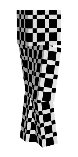 Black skin: body, left side render