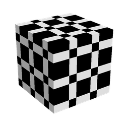 Black skin: head render