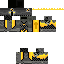 Black skin: raw texture render