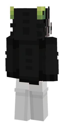 Black skin: body, back render