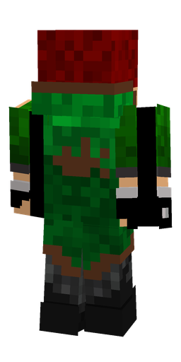 Black skin: body, back render
