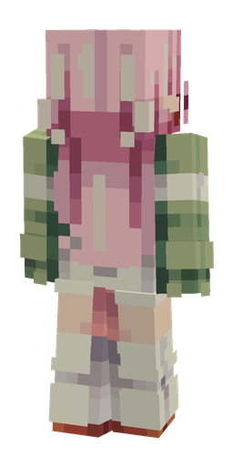 Green skin: body, back render