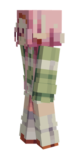 Green skin: body, left side render