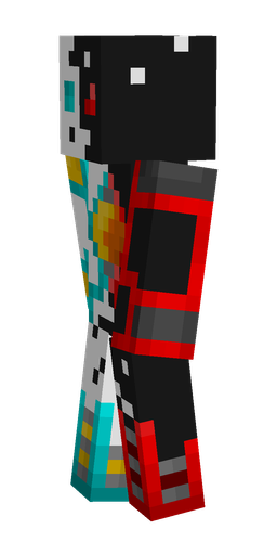 Black skin: body, left side render